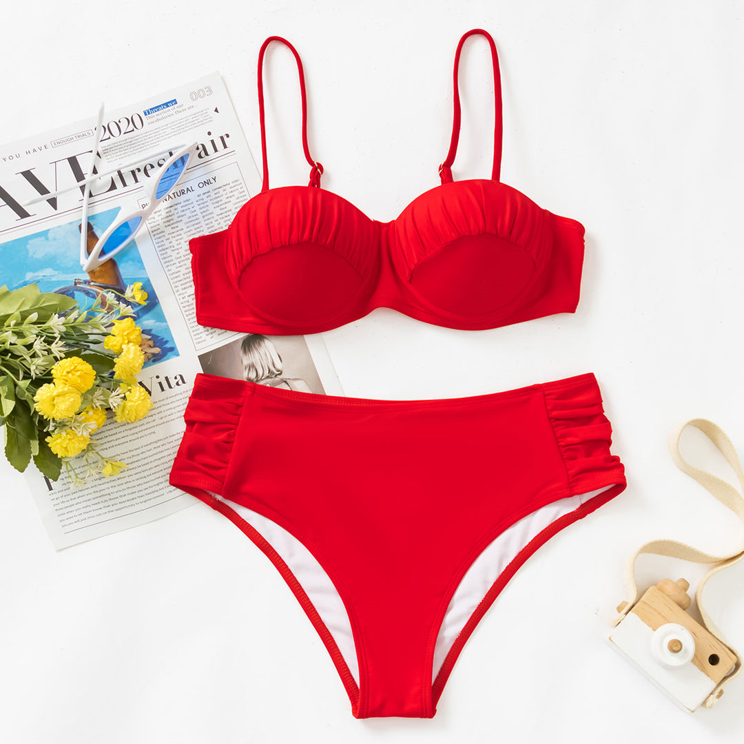 Damen Push-Up-Bikini mit Rüschendetails Echo Archiv