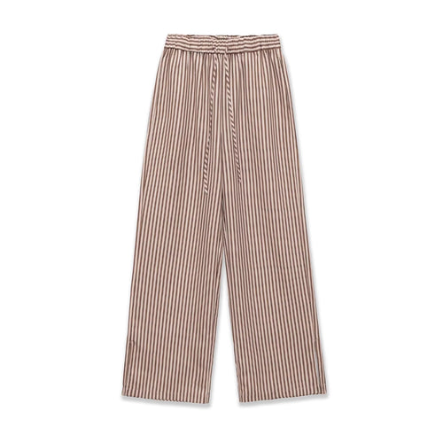 Damen Weite Culotte-Hose mit elastischem Bund und Streifenmuster Echo Archiv