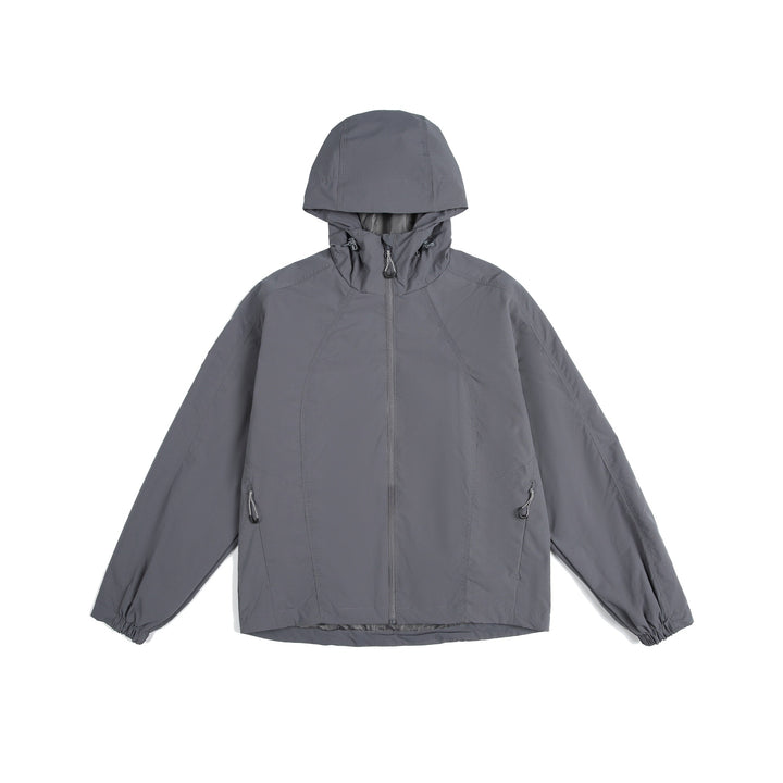 Damen leichte Windjacke mit Kapuze, verstellbarem Saum und wasserabweisender Funktion Echoarchiv