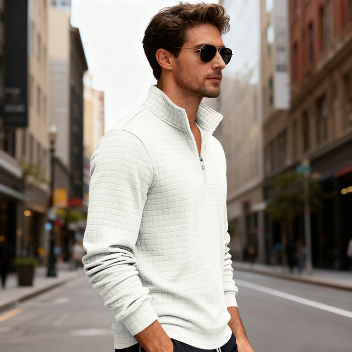 Herren Sportlicher Pullover mit Reißverschluss Echoarchiv