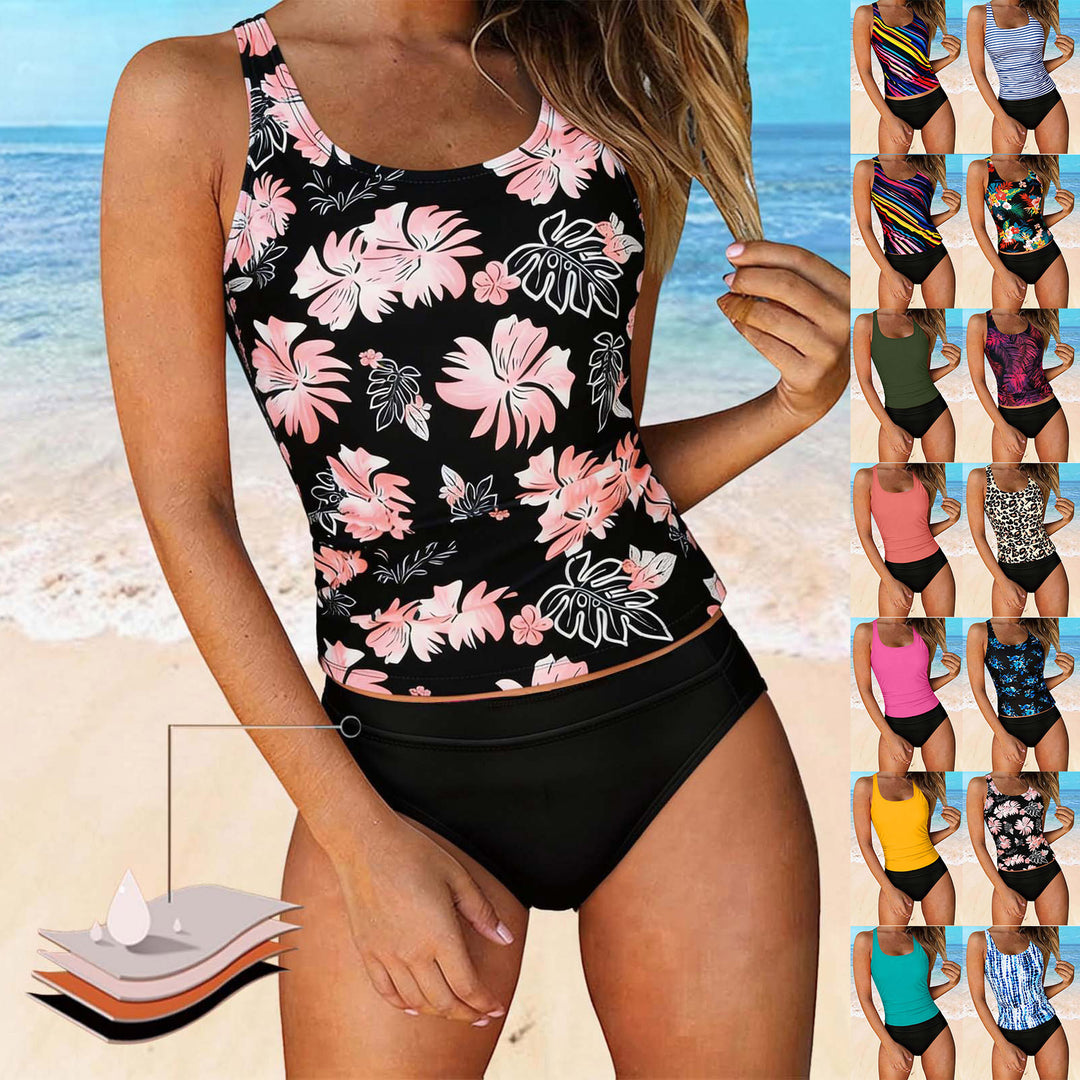 Damen Bikiniset mit floralem Oberteil und klassischem Unterteil Echo Archiv