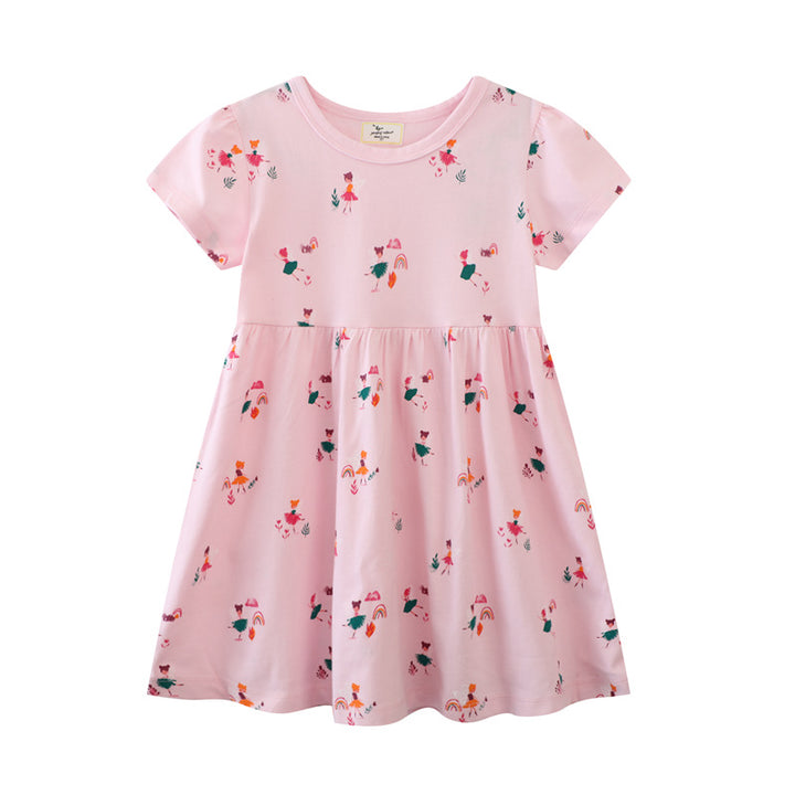 Mädchen Sommerkleid mit buntem Motiv Echo Archiv