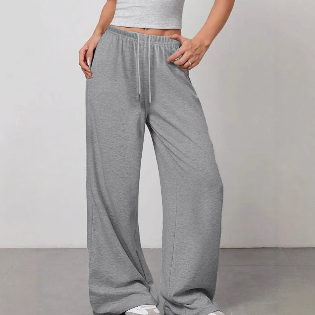 Damen Bequeme Lounge-Hose mit weitem Schnitt und elastischem Bund Echo Archiv