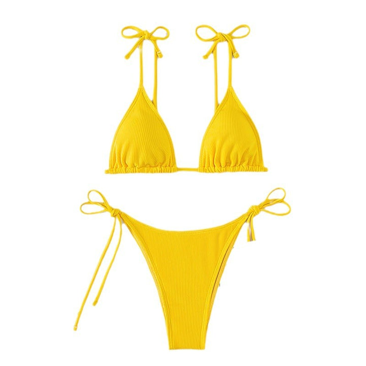 Damen Triangel-Bikini mit dekorativen Schnürdetails Echo Archiv