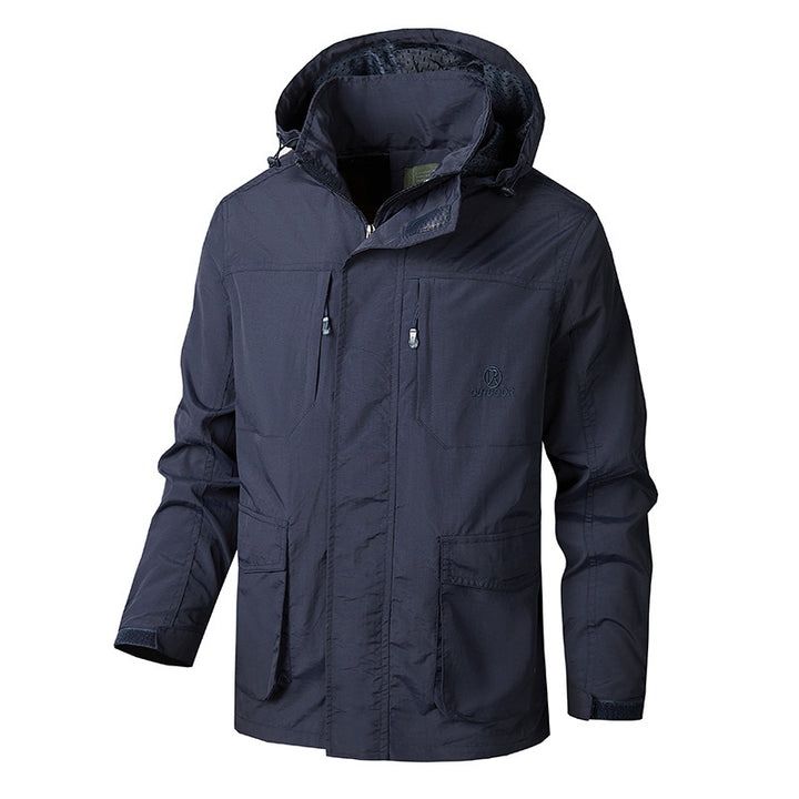 Herren Funktionale Jacke mit verstellbarem Kapuzendesign Echo Archiv