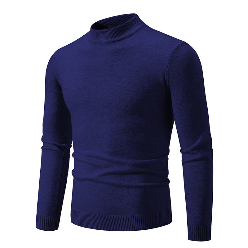 Herren Rollkragenpullover aus weichem Strickmaterial Echoarchiv