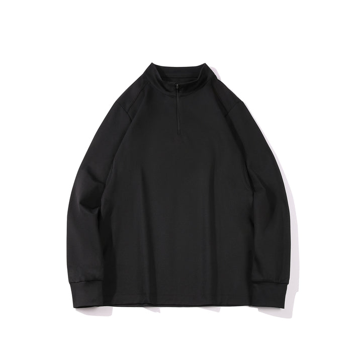 Herren Oversize Halbzip-Sweatshirt mit Stehkragen und seitlichen Reißverschlusstaschen Echo Archiv