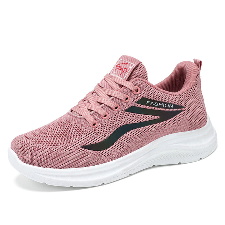 Damen nan ultraleichter Strick-Fitness-Sneaker mit nahtlosem Atmungsnetz, stoßdämpfender EVA-Wabenlaufsohle und verstärkter Zehenkappe Echo Archiv