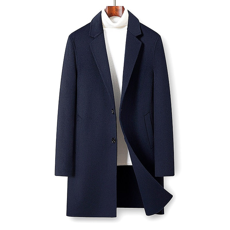 Damen Modern Tailored Langer Übermantel Echoarchiv