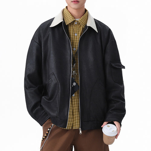 Herren Oversized Utility-Jacke mit praktischem Reißverschluss Echoarchiv