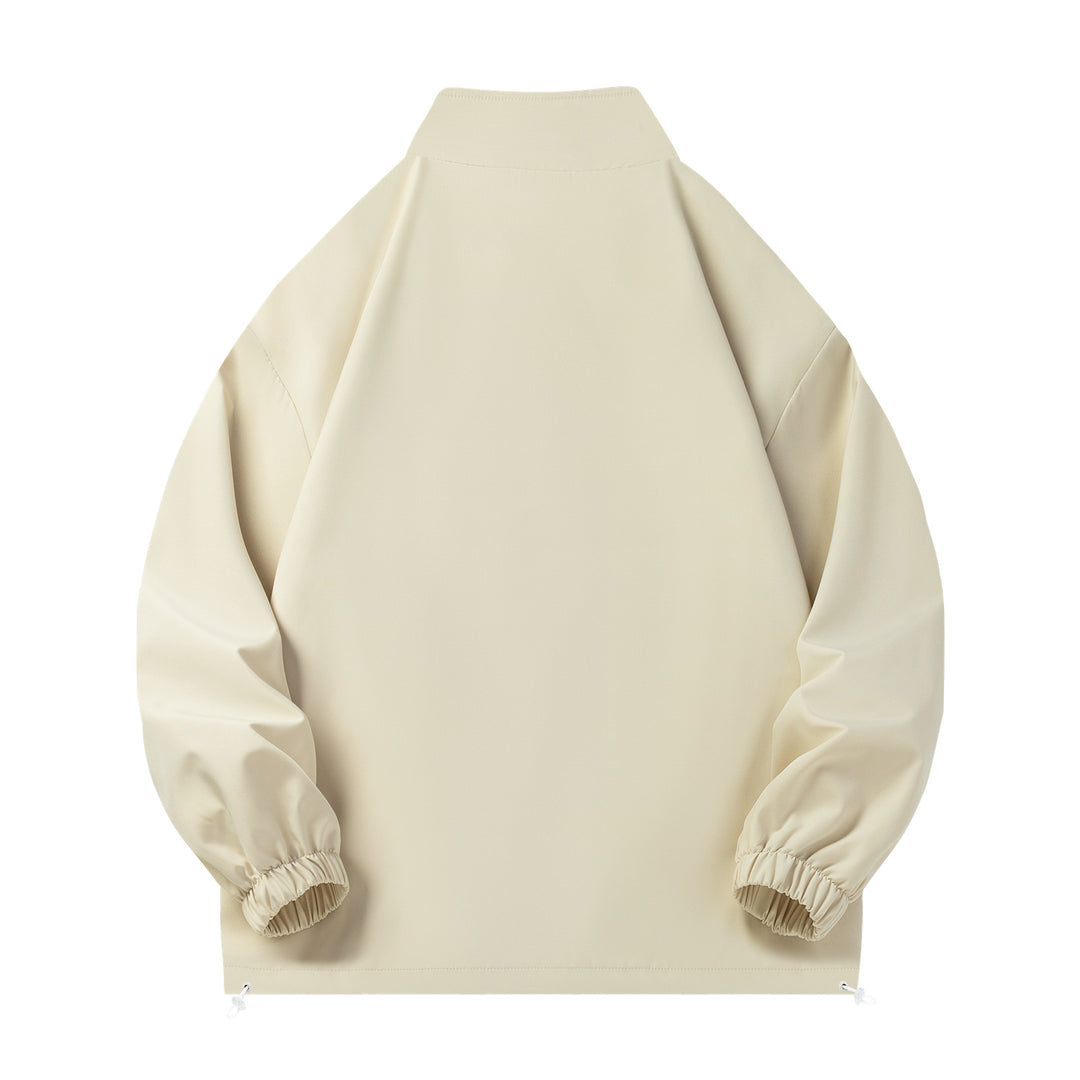 Unisex Leichte Windjacke mit hochabschließendem Stehkragen, Elastikbündchen & verstellbarem Kordelzugsaum Echo Archiv