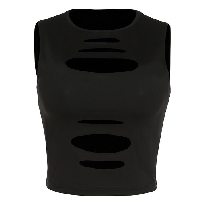 Damen Cut-Out Crop-Top Echo Archiv