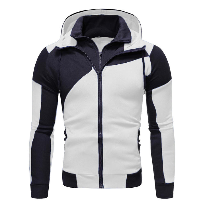 Herren sportlicher Kapuzenjacke mit modischem Farbblockdesign Echoarchiv