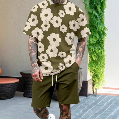 Herren Kurzarm-Shirt mit maritimem Motiv und entspannter Passform Echoarchiv