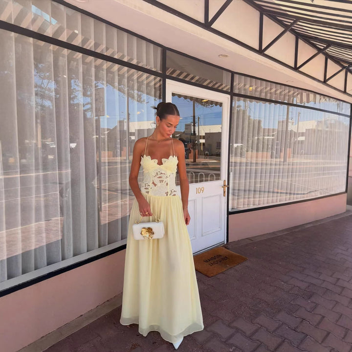 Damen Elegantes Blumendesign Kleid Echo Archiv