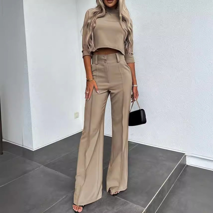 Echoarchiv | Eleganz Tailliertes Herbst-Hosenset für Stilvolle Looks