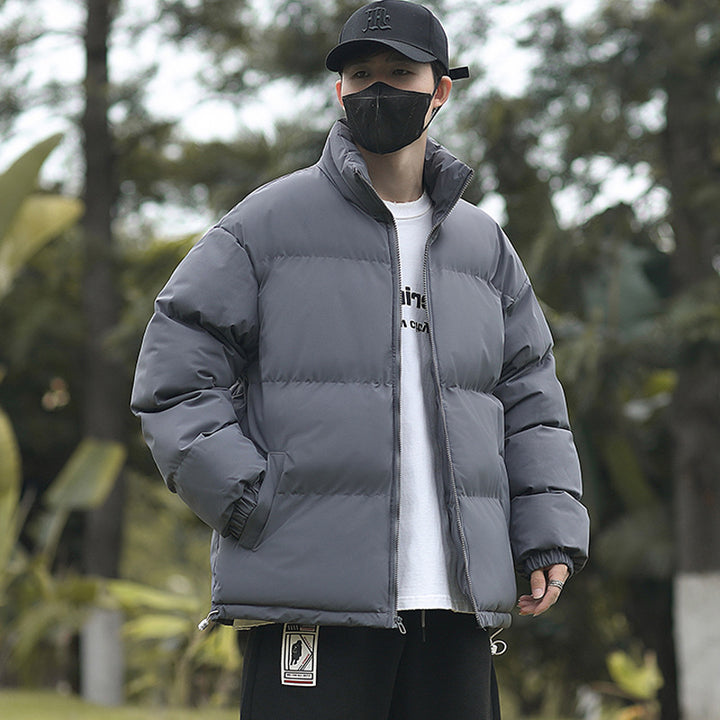 Herren isolierte Übergangsjacke mit hohem Kragen Echoarchiv