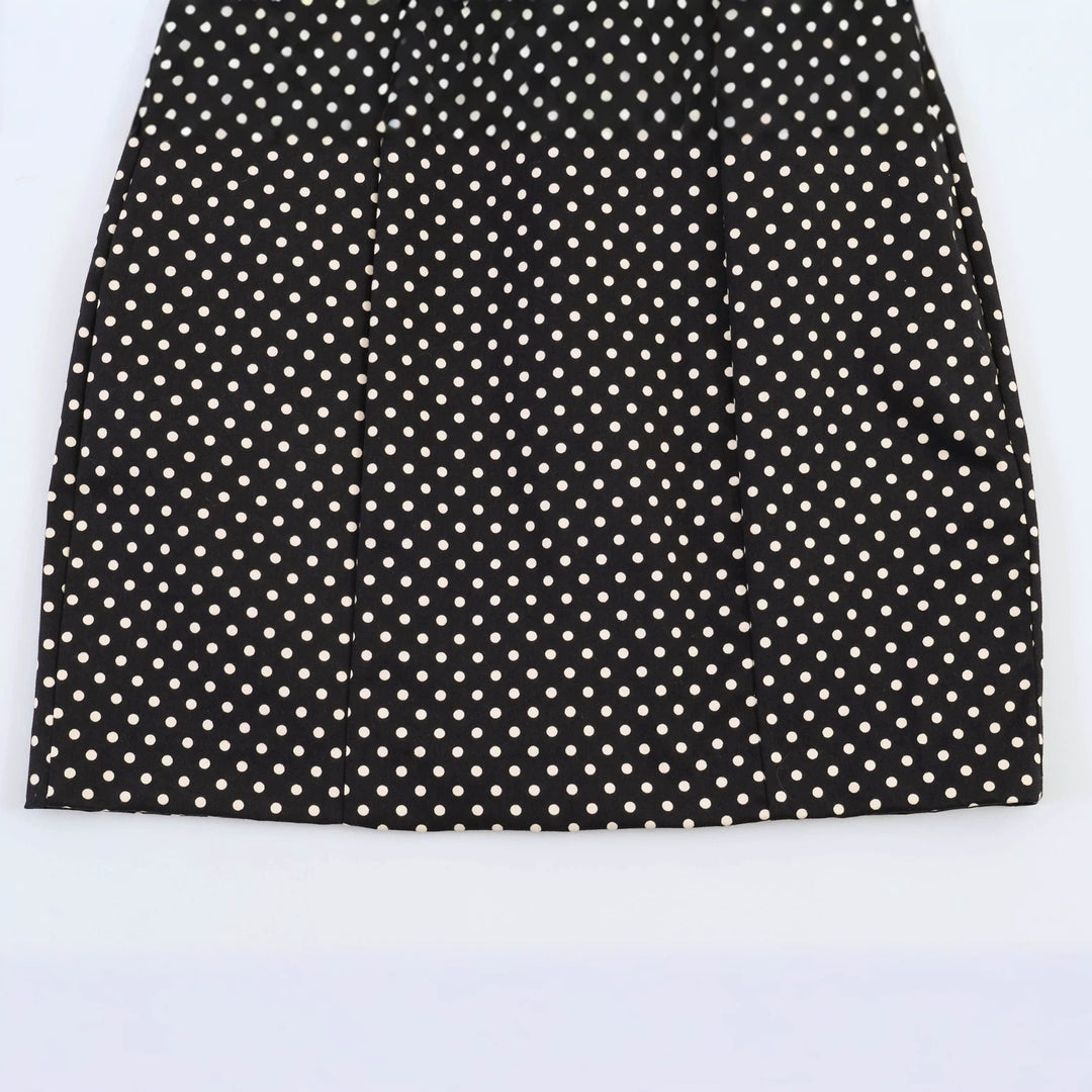 Damen Spaghettiträgerkleid mit Raffungen und Polka-Dots Echo Archiv