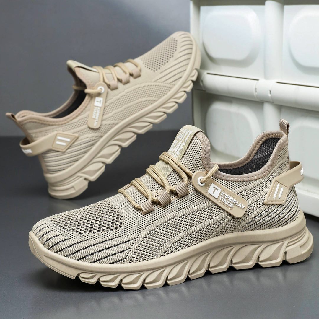 Herren nan atmungsaktiver Strick-Chunky-Sneaker mit elastischem Einstieg, stabiler Dämpfungssohle und Zuglasche Echo Archiv
