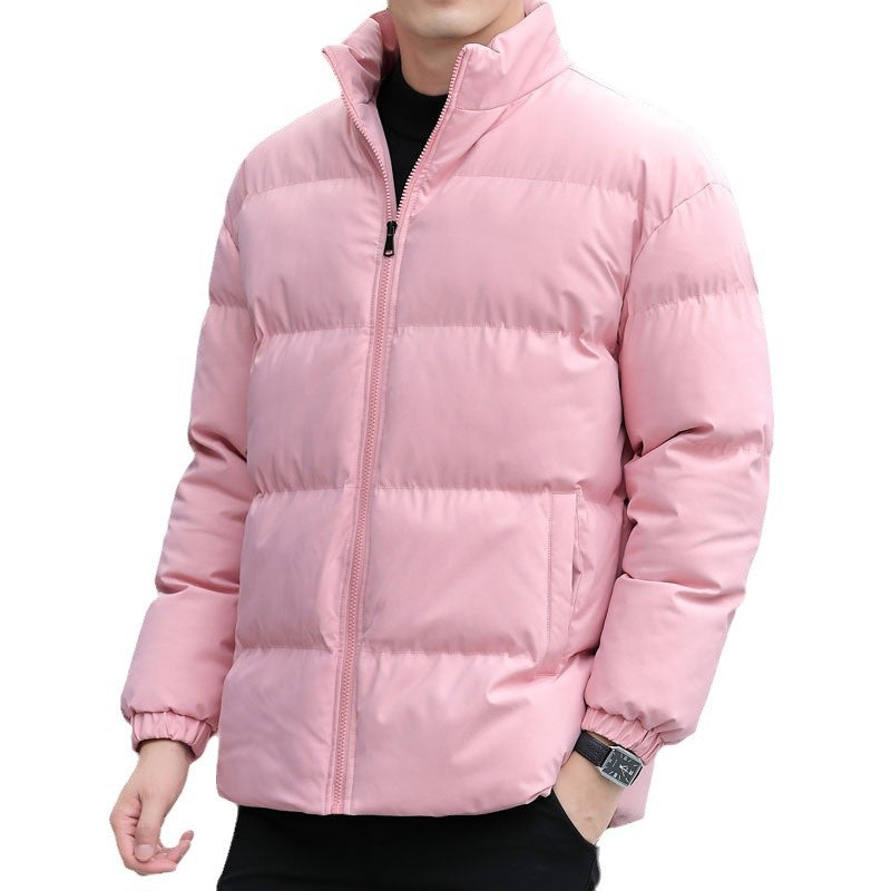 Herren Kurz geschnittene gesteppte Thermojacke mit Stehkragen, Zwei‑Wege Reißverschluss und elastischen Bündchen Echo Archiv