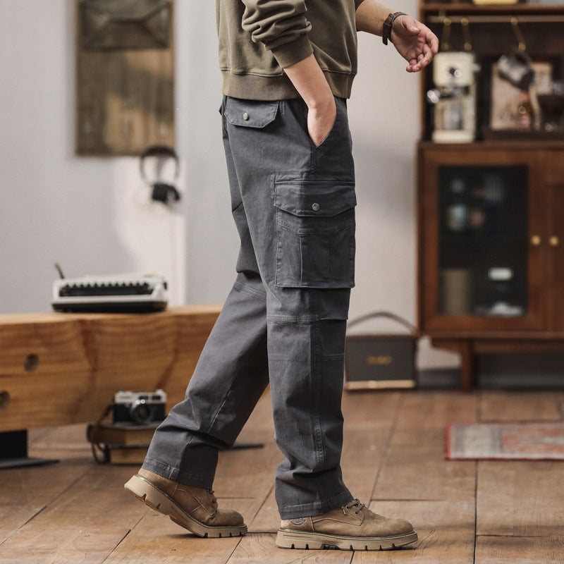 Herren Robuste Relaxed-Fit Cargohose mit verstärkten Knien und Mehrfach-Taschen Echo Archiv