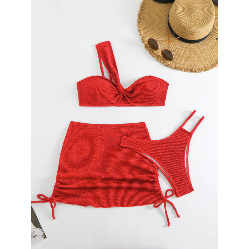 Damen Bikini-Set mit elegantem Wickelrock und modischem Oberteil Echo Archiv