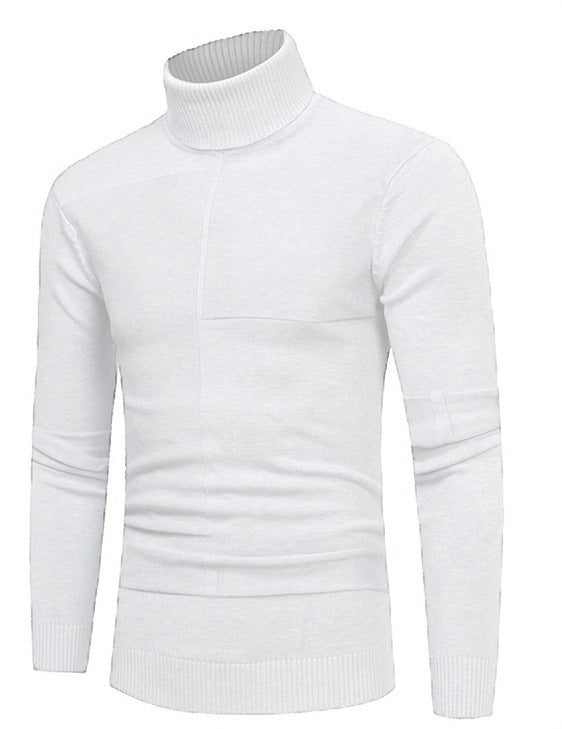 Herren Hochwertiger Rollkragenpullover aus weichem Strick Echoarchiv