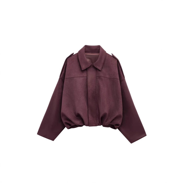 Damen Modische Kurzjacke mit legerem Schnitt – Célinea