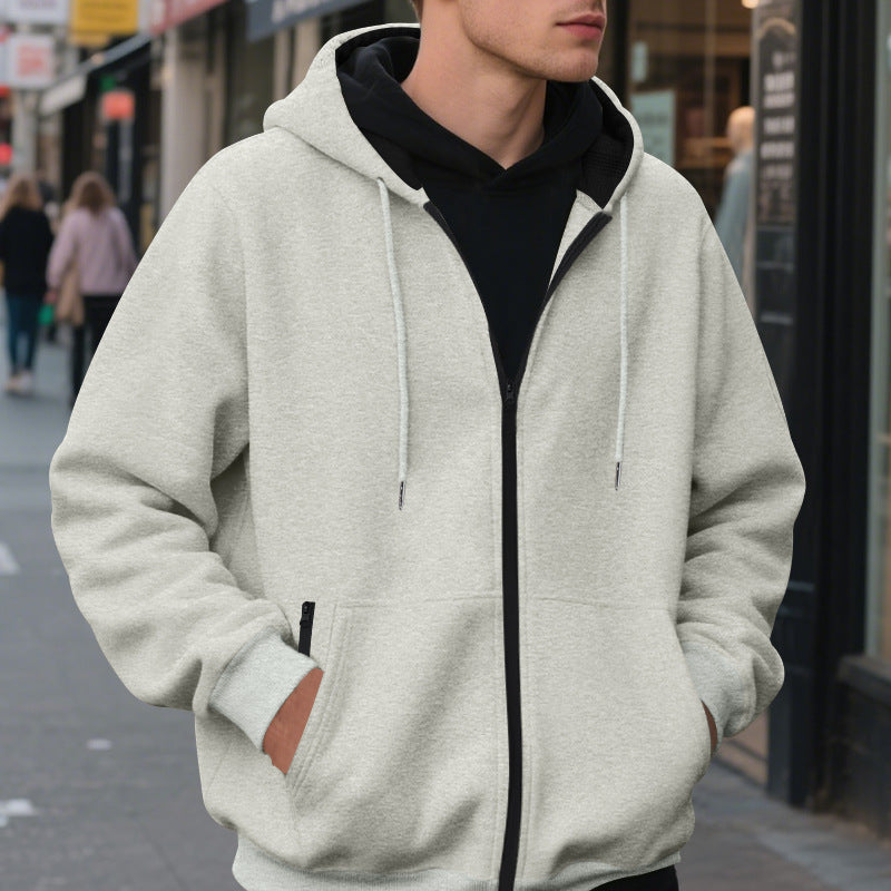 Herren Zip-Hoodie mit praktischen Taschen und atmungsaktiver Fleece-Innenausstattung Echoarchiv