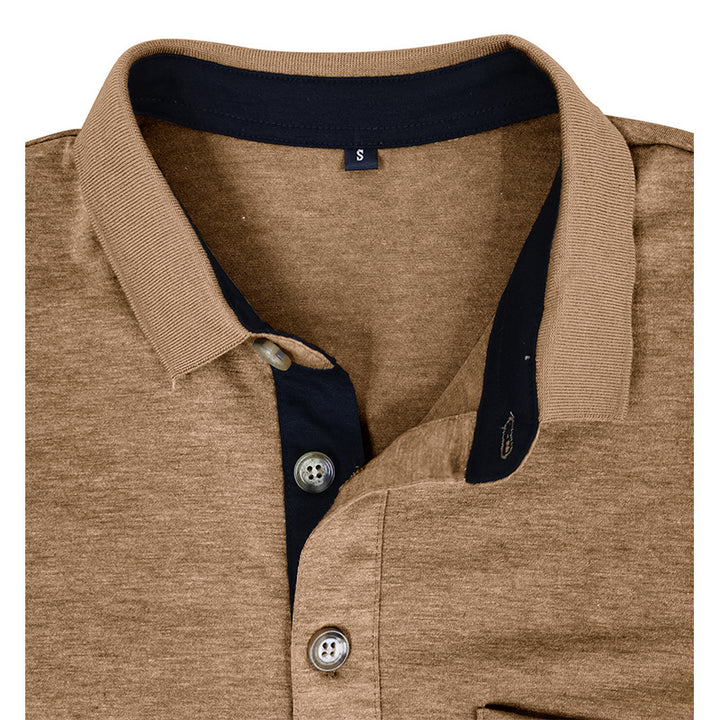 Herren Polo-Shirt mit modernem Kragen und Brusttasche Echoarchiv
