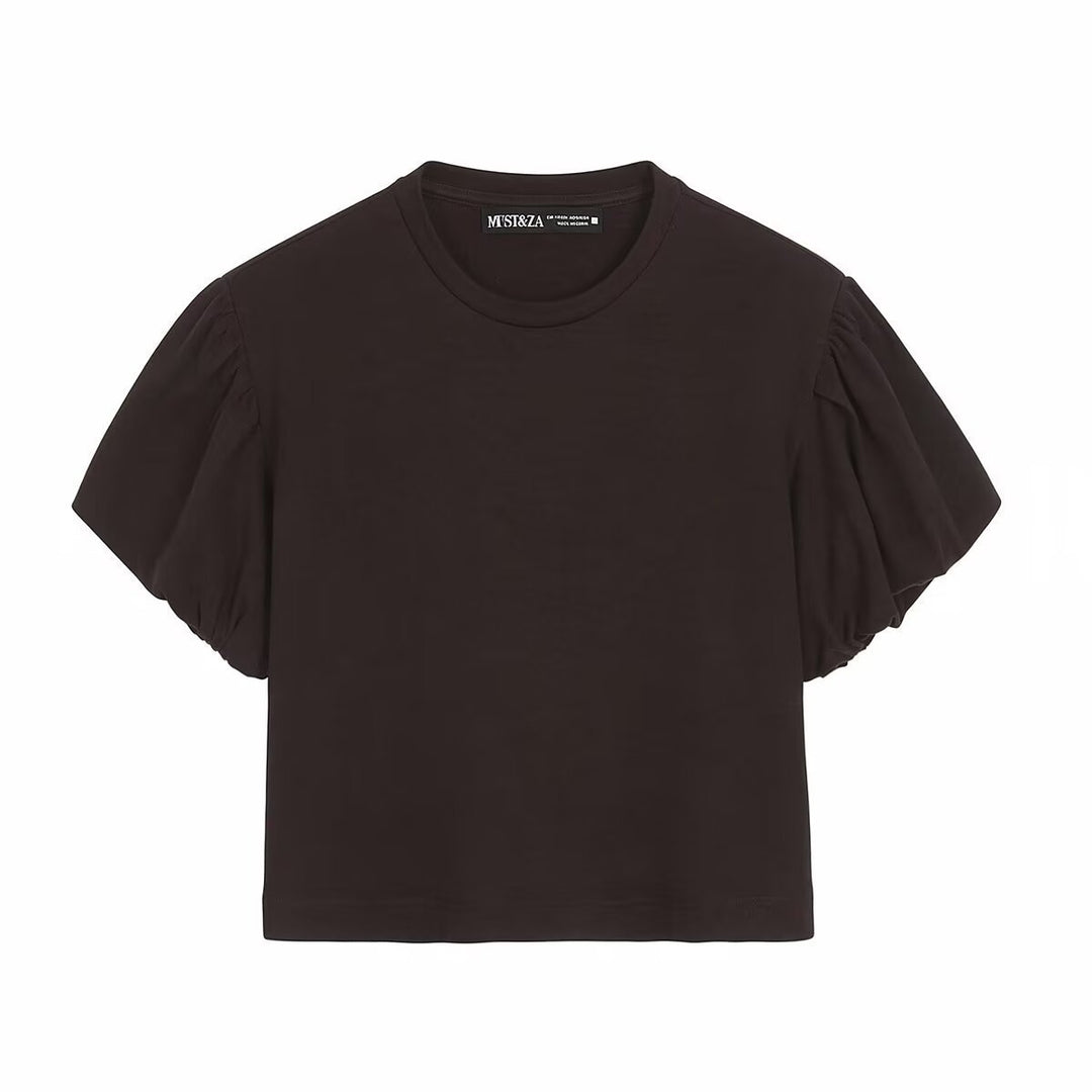 Damen T-Shirt mit voluminösen Ärmeln und modernem Schnitt Echo Archiv
