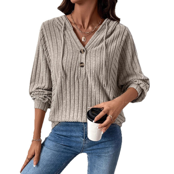Damen Lässiger Strickpullover mit Knopfdetails Echo Archiv