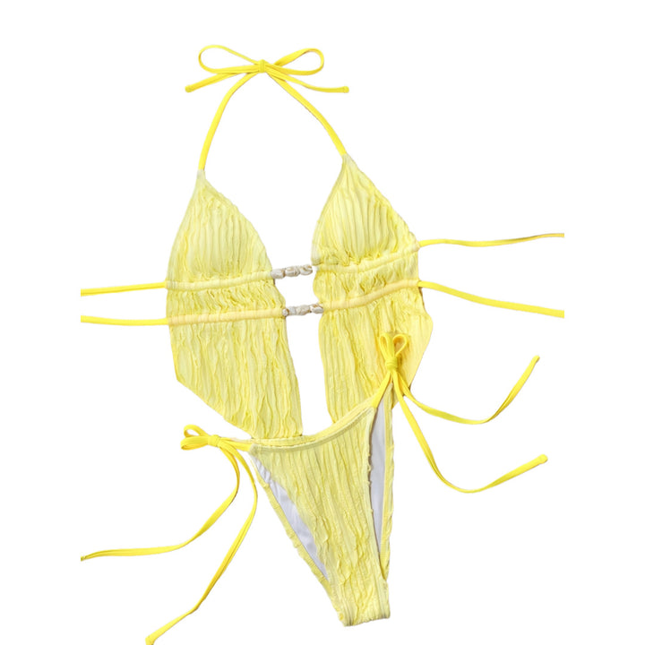 Damen Elegant gefalteter Bikini mit Eyecatcher-Details Echo Archiv