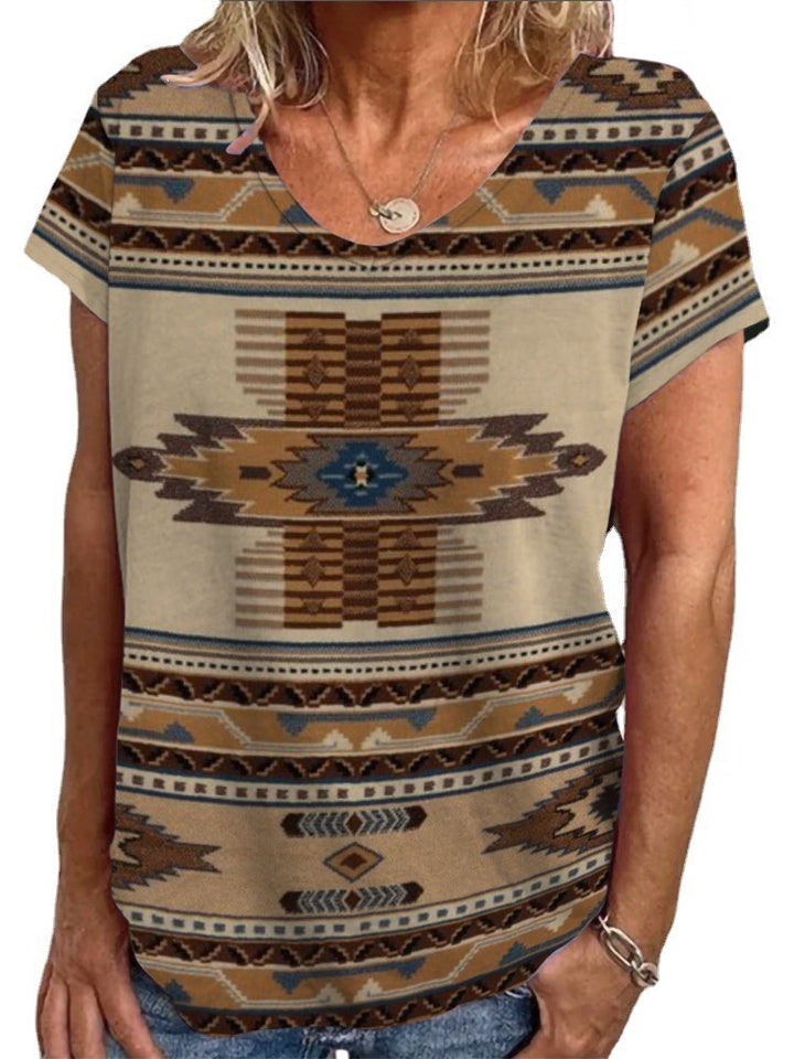 Damen Lockere Bluse mit buntem Paisleymuster Echo Archiv
