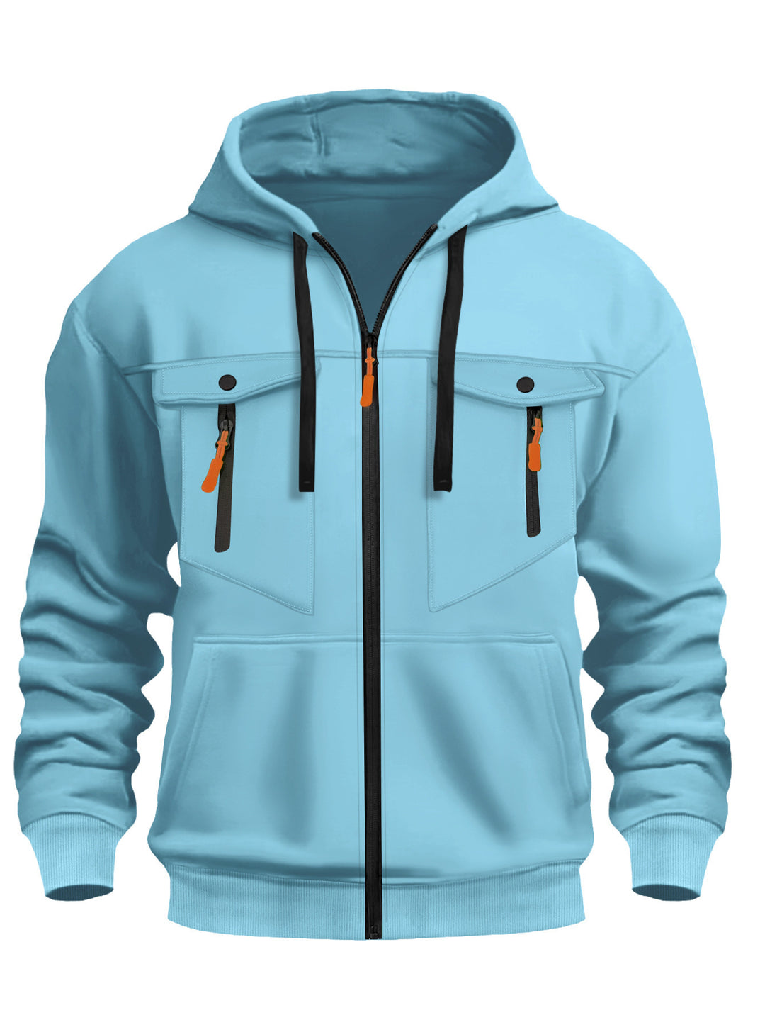 Herren Outdoor-Kapuzenjacke mit praktischen Reißverschlusstaschen Echoarchiv