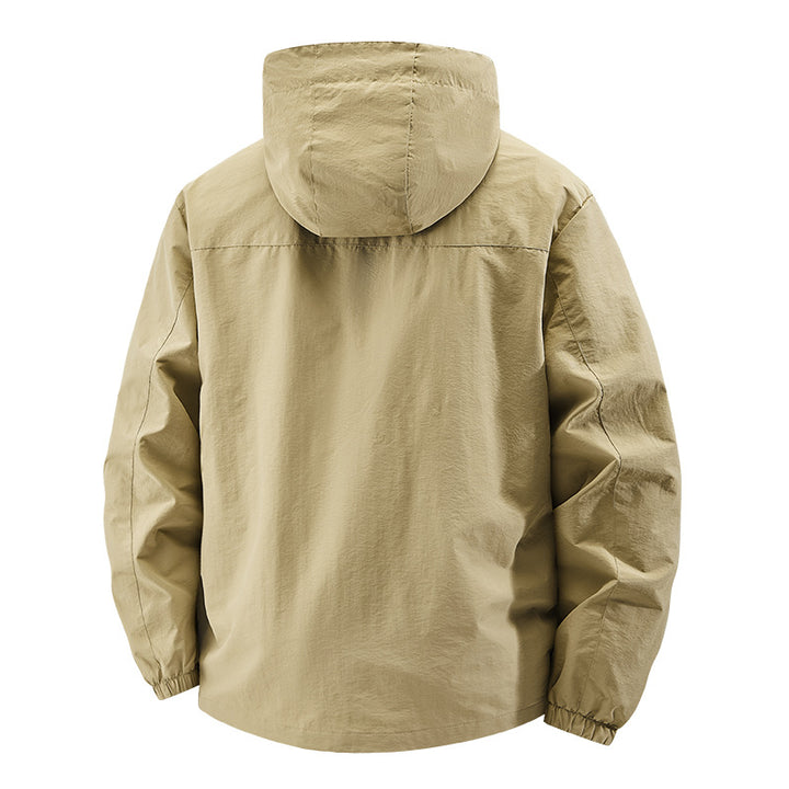 Herren nan packbare winddichte Softshell-Kapuzenjacke mit verstellbarer Kapuze Echo Archiv