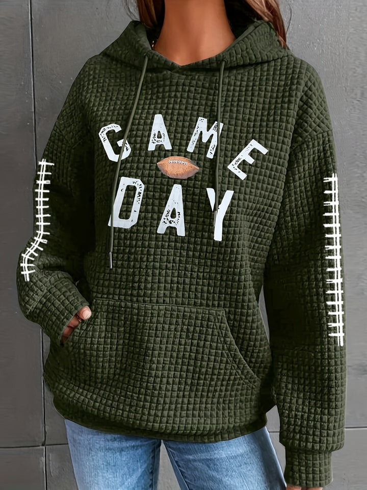 Damen Kapuzenpullover mit gesticktem Design Echo Archiv