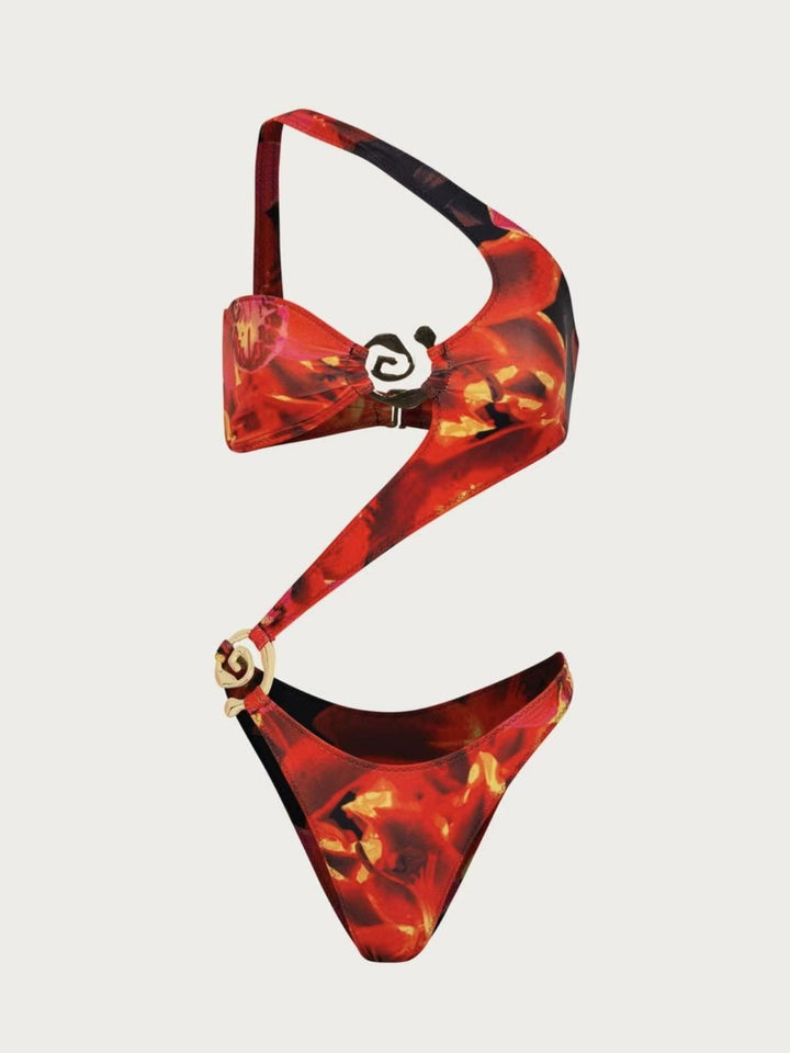 Damen Triangel-Bikini mit raffiniertem Schnitt und goldenen Akzenten Echo Archiv