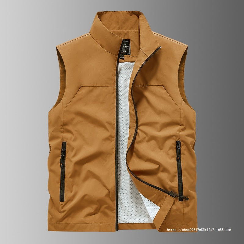Herren Atmungsaktive Utility‑Weste mit Mesh‑Futter, wind- & wasserabweisender Außenlage & Reißverschlusstaschen Echo Archiv