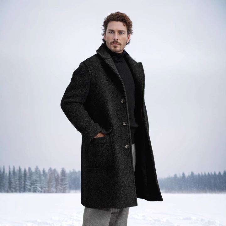 Herren Eleganter und zeitloser Longcoat Echoarchiv