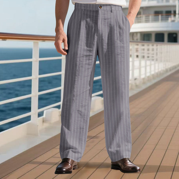 Herren elegante Anzughose mit feinen Streifen Echoarchiv