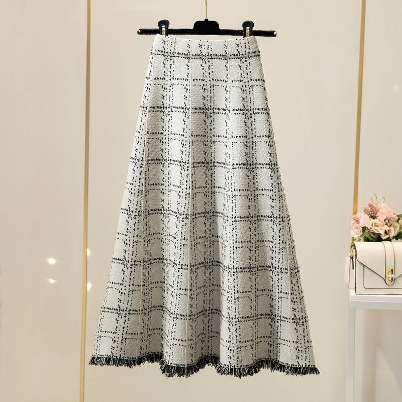Damen Langer Plissee-Rock mit eleganter Musterung Echo Archiv