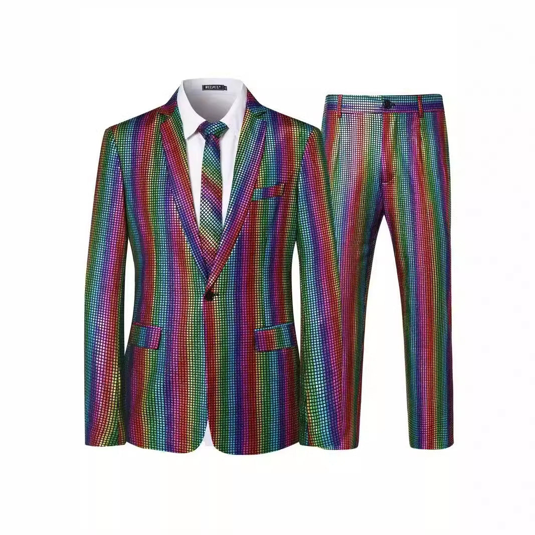 Herren Glitzerndes Anzugset Echoarchiv