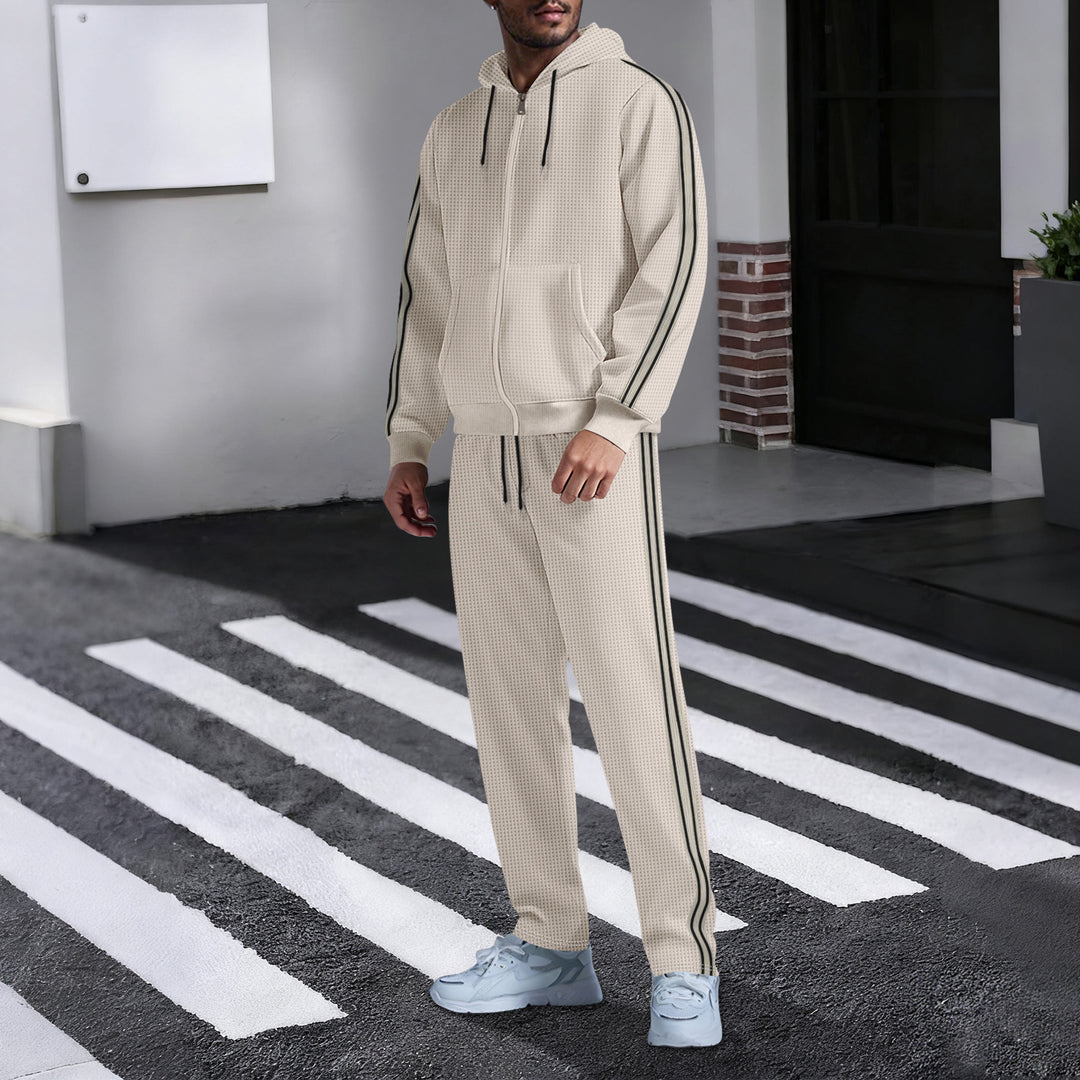 Herren lässiger Kapuzenpullover mit passenden Jogginghosen Echoarchiv
