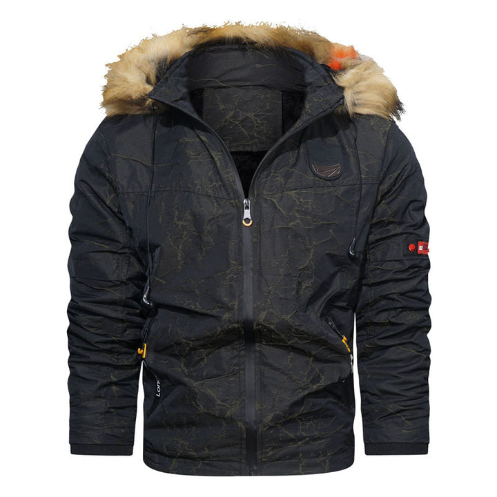 Herren Winterparka mit Kunstfellkapuze, wärmender Thermo-Innenlage und multifunktionalen Taschen Echo Archiv