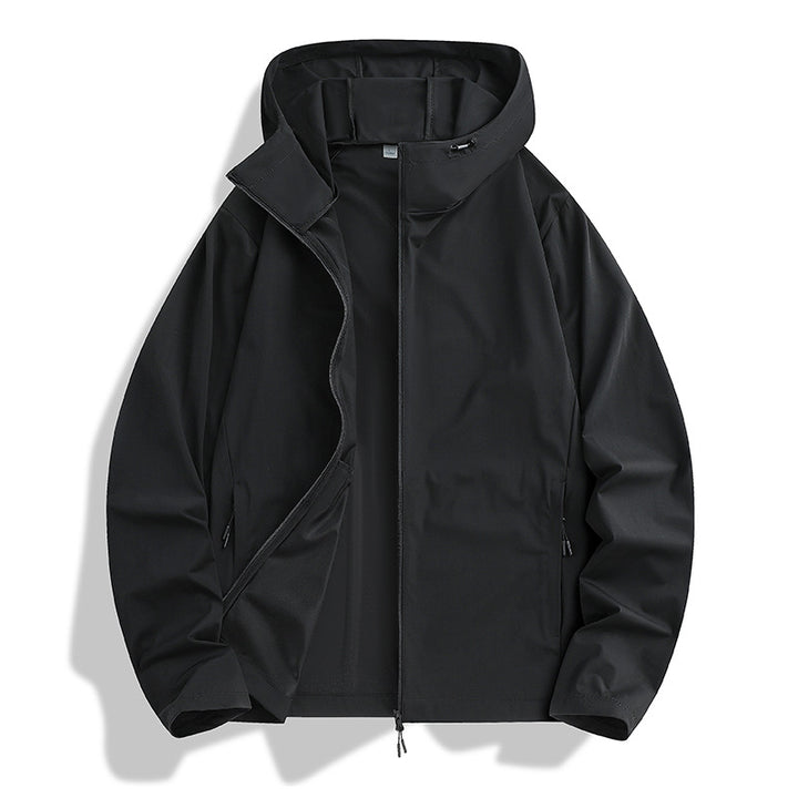 Damen Winddichte Kapuzenjacke Echo Archiv