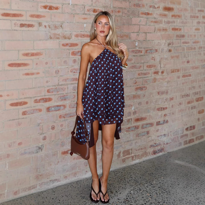 Damen maritimes Strandkleid mit fließendem Schnitt Echo Archiv