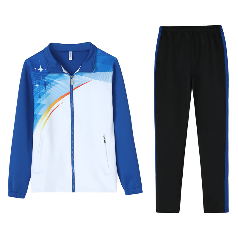 Unisex Performance-Trainingsanzug im Team-Look mit Stehkragen Echoarchiv