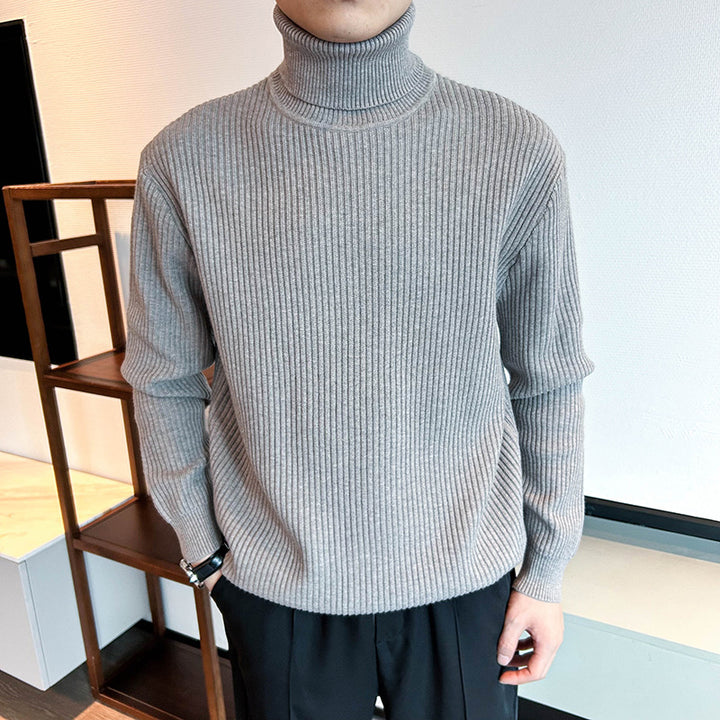 Herren Strickpullover mit hohem Kragen Echo Archive