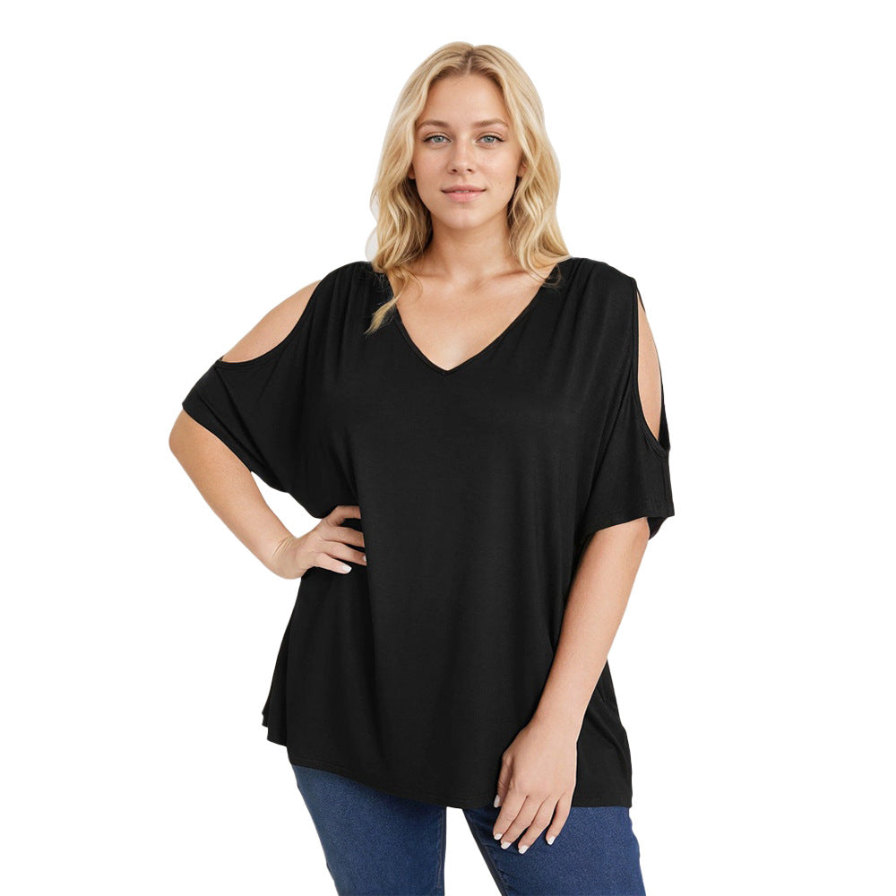 Damen Oversized T-Shirt mit Schulterauschnitten Echo Archiv